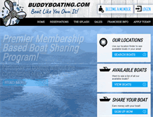 Tablet Screenshot of buddyboating.com